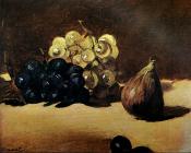 Still Life with Grapes and Figs - 爱德华·马奈